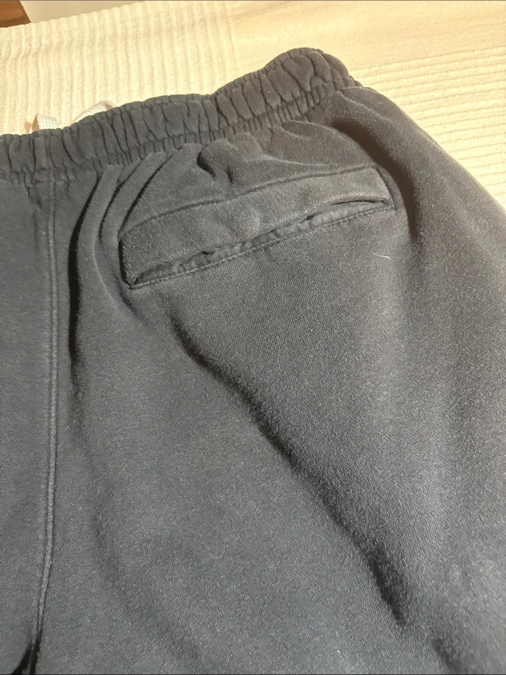 Nike Black Athletic Shorts with White Swoosh